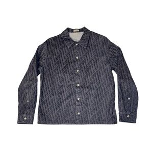 DIOR MONOGRAM BUTTON UP OVERSHIRT